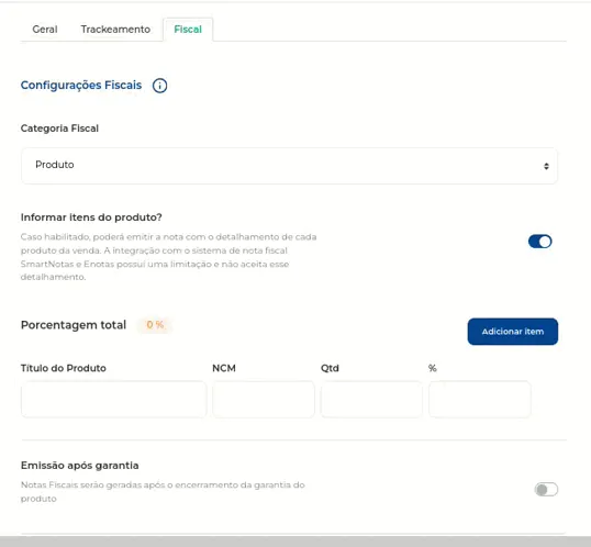 Animação do botão Adicionar um Item