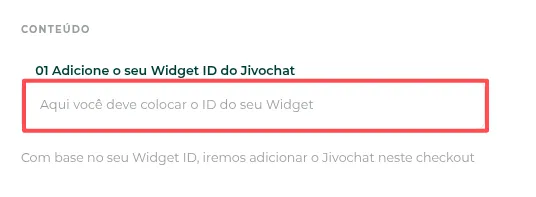 Checkout com o chat do JivoChat