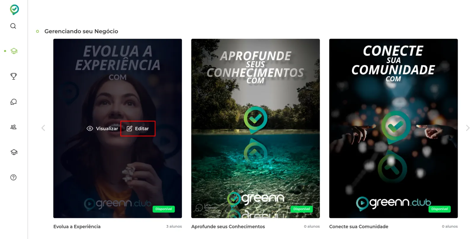 Edição do curso