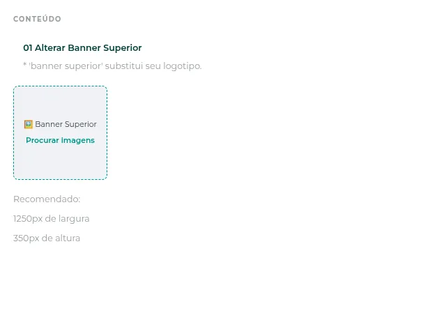 Checkout com o banner superior