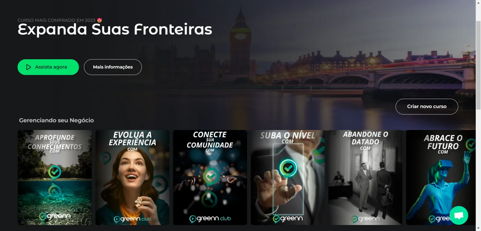 Área de membros no Club 2.0