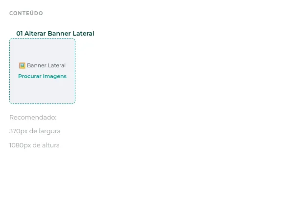 Checkout com o banner lateral