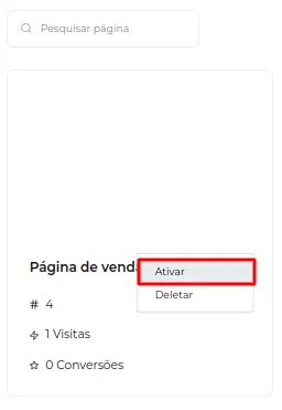 Tela do passo: Selecione os Três Pontinhos e clique em Ativar e Restaurar