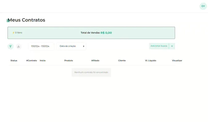 Ícone de seta para exportar os contratos
