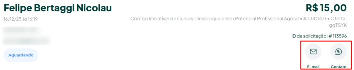 Opção de iniciar a estratégia de reversão
