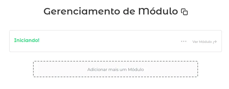 Módulo criado na lista