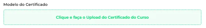 Campo Modelo de Certificado