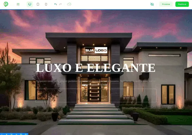 Tela da Greenn Sales: Dentro da edição da sua página, você vai selecionar o Componente HTML