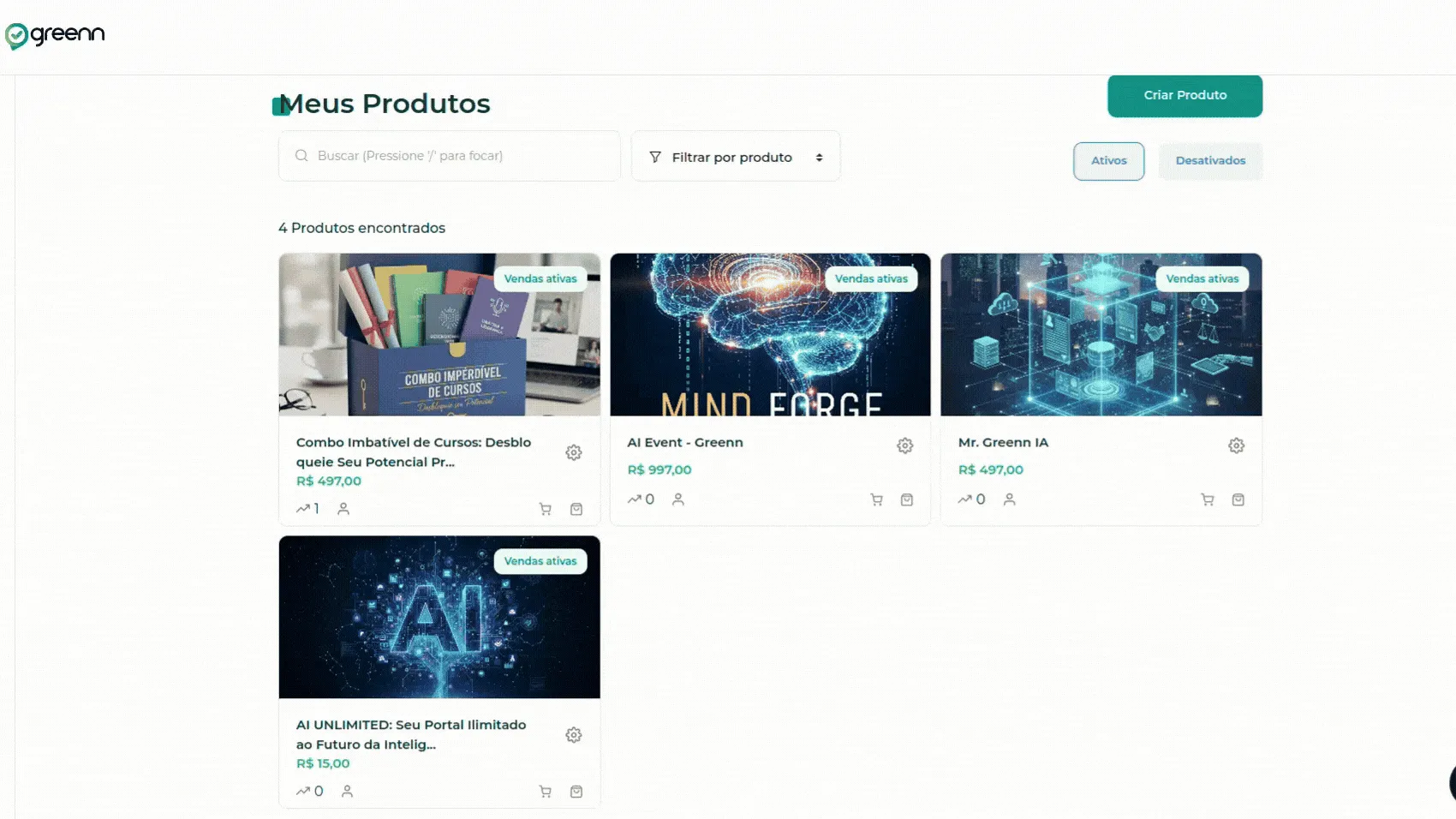 Animação mostrando como abrir a edição do produto