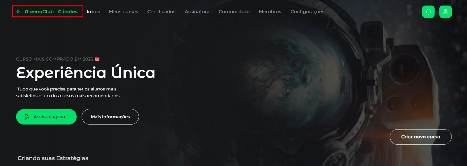 Painel com as informações atualizadas