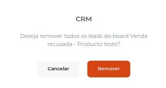Dessa forma você vai conseguir remover os leads do CRM.
