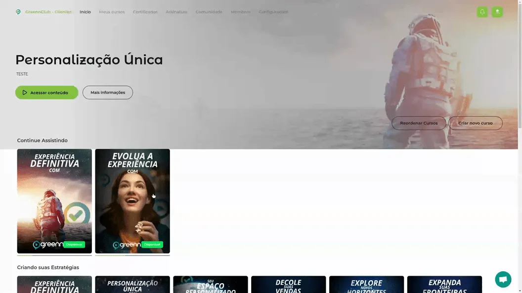 Gravação abrindo a edição do curso