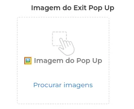 Campo de imagem do Exit Pop-up