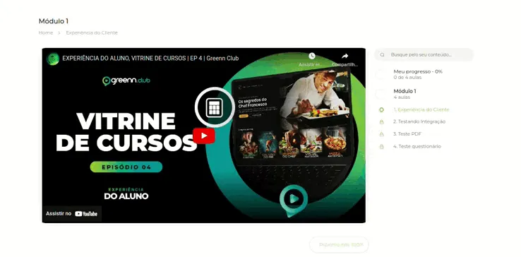 Gravação do arquivo exibido como Lista abaixo da aula