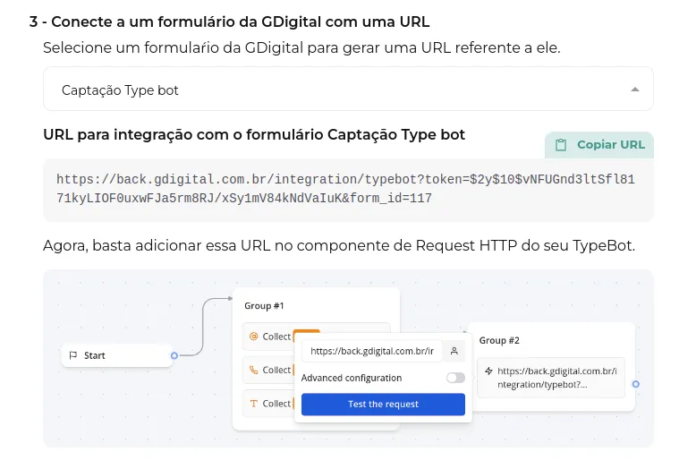 Tela da Greenn Sales: Terceiro passo