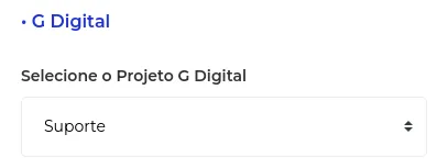 Seleção do painel da GDigital