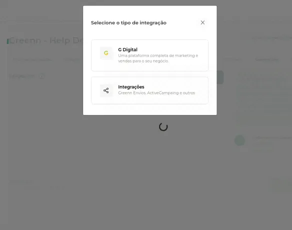 Lista de integrações com Greenn Envios