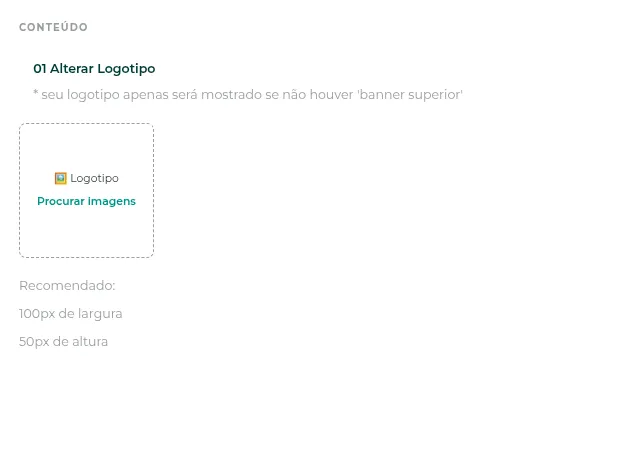 Checkout com o logotipo no topo