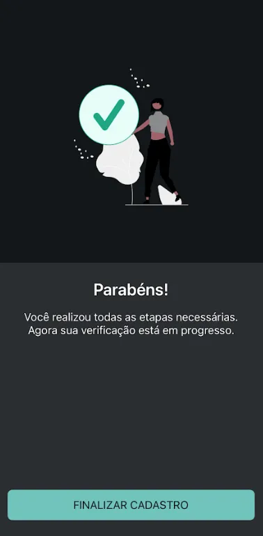 Confirmação de verificação enviada