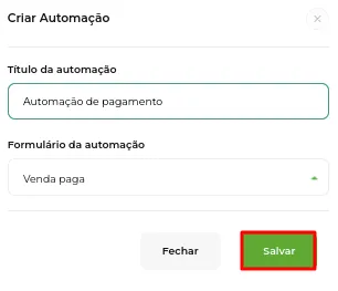 Botão Salvar