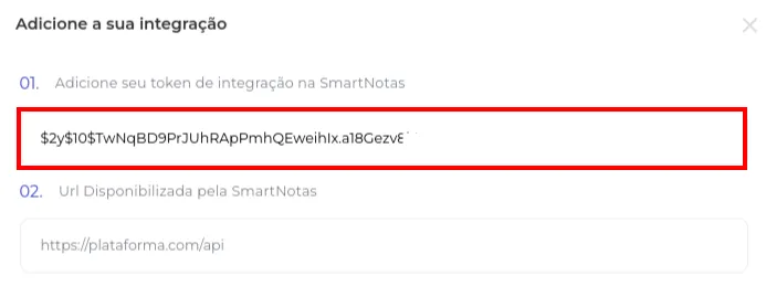 Token de Integração da Greenn
