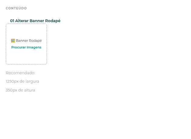 Checkout com o banner de rodapé