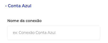 Campo Nome da Conexão