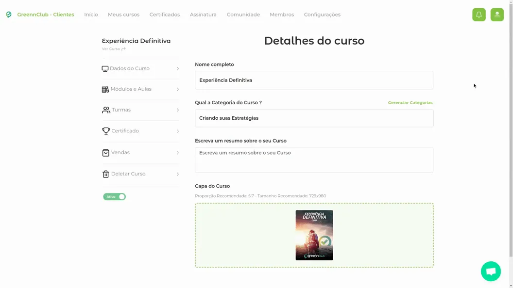 Gravação abrindo a edição da turma