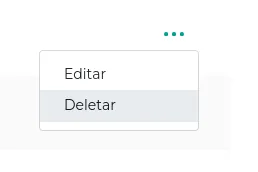 Opção Deletar