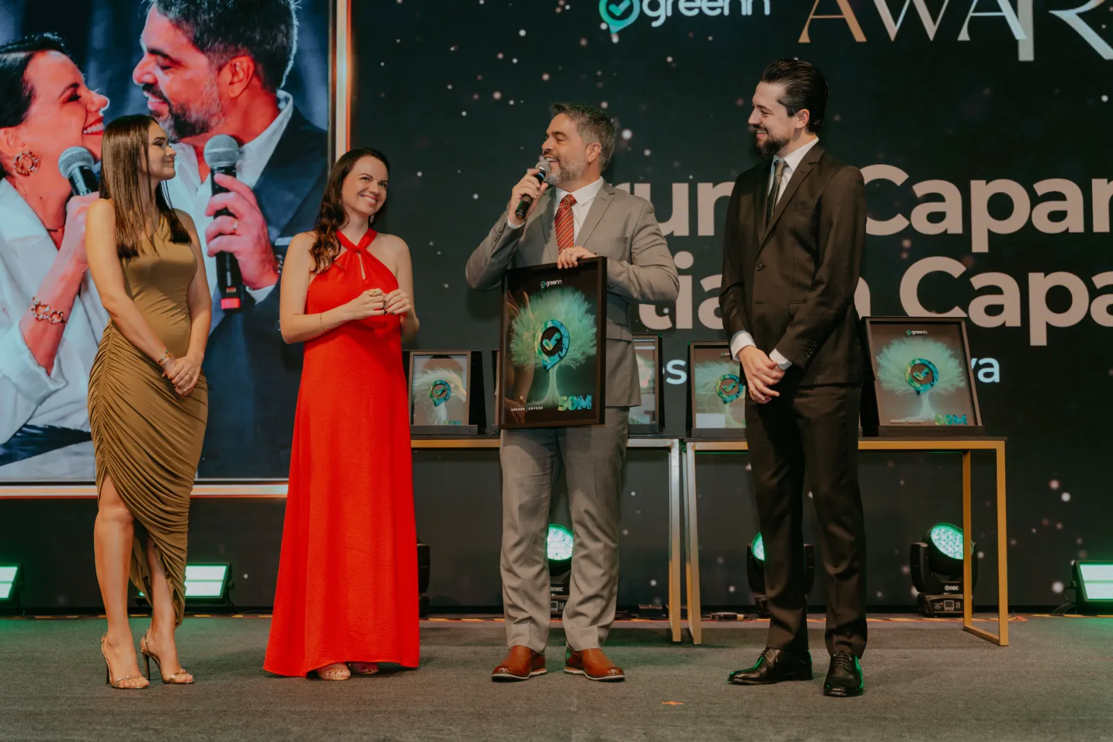 Entrega das placas no Greenn Awards
