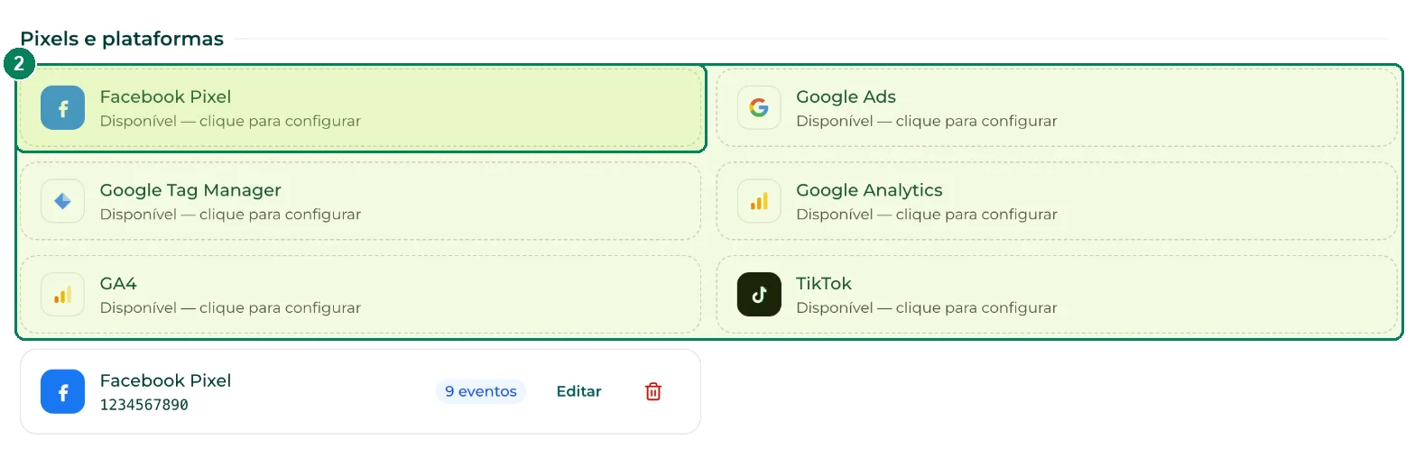 Recursos avançados › Trackeamento: (1) os cartões das plataformas e (2) o Facebook Pixel